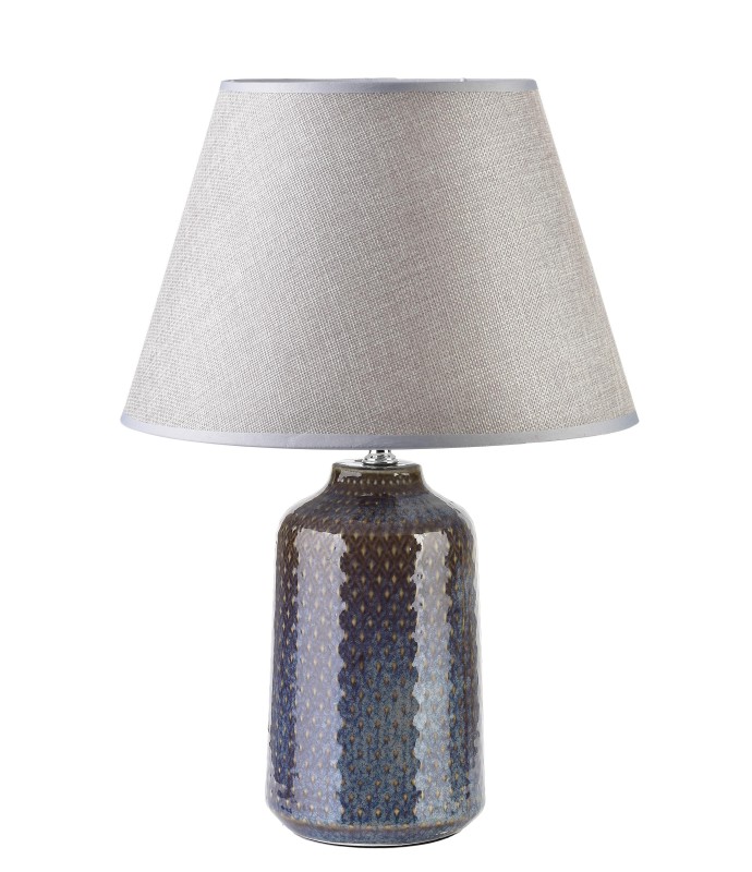 Lampa stołowa 12x12x45 cm LETI GREY