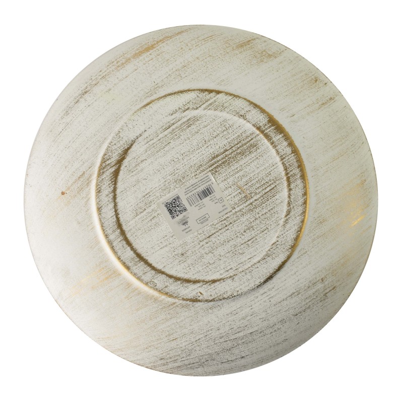 Taca okrągła 29x29x3,5cm DAZ biało złota