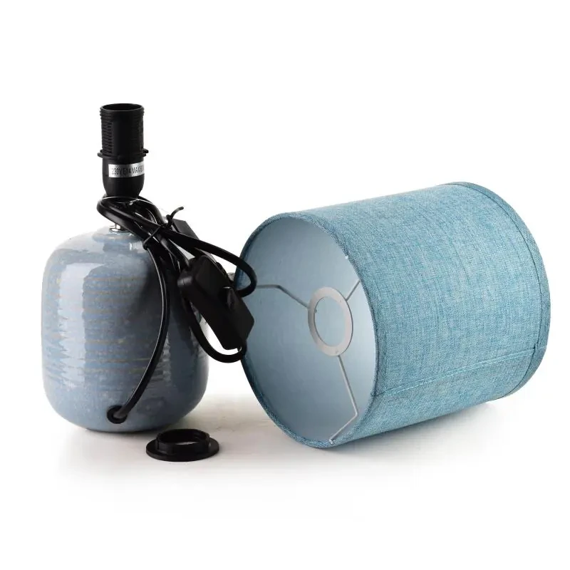 Lampa stołowa niebieska 10x14x28,5cm LETI