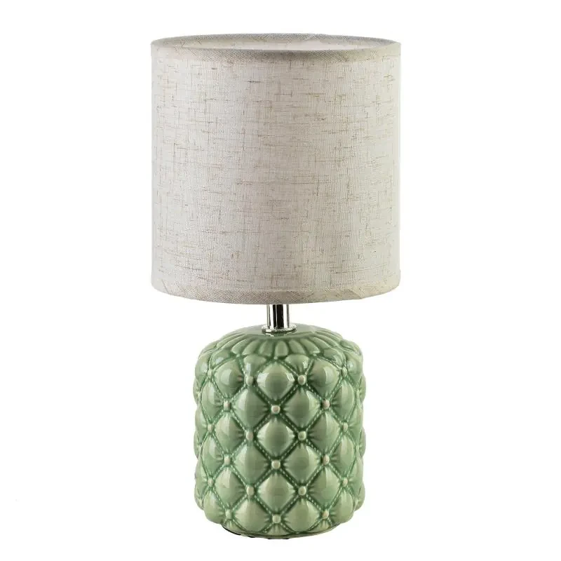 Lampa stołowa zielona 10x14x28,5cm LETI