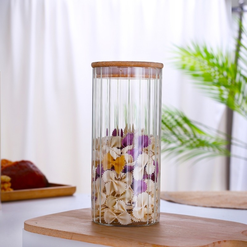 Pojemnik szklany z pokrywką na produkty sypkie 1L LA BANDE