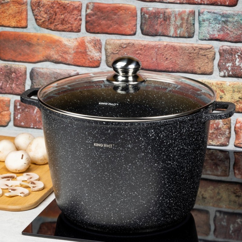 Garnek z powłoką marmurkową 28cm KINGHOFF 10L