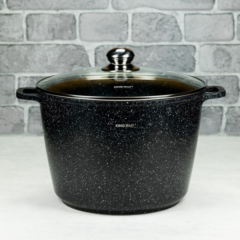 Garnek z powłoką marmurkową 28cm KINGHOFF 10L
