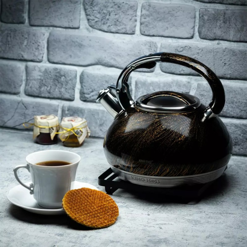 Czajnik z gwizdkiem 3,0L KINGHOFF linia GOLD