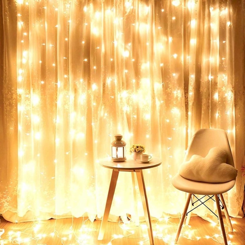 Kurtyna świetlna 300 LED 3m z pilotem