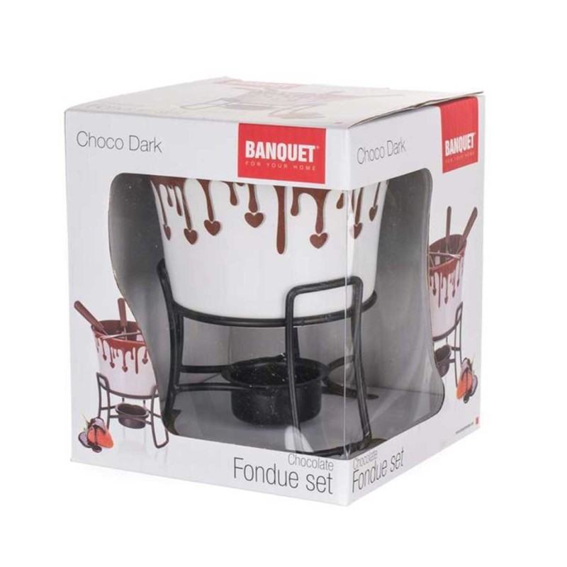 Zestaw do FONDUE + widelczyki BANQUET CHOCO DARK