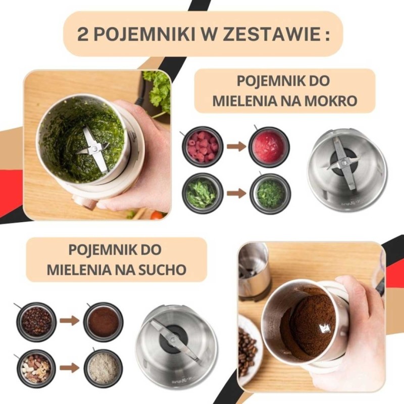 Młynek do kawy przypraw owoców elektryczny KLAUSBERG