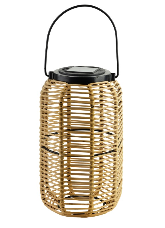 Lampion solarny 15x15x25/36cm SOKKE NATURE