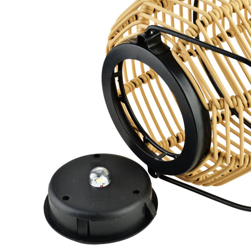 Lampion solarny 15x15x25/36cm SOKKE NATURE