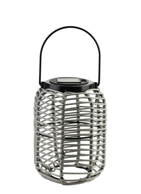 Lampion solarny 15x20/31cm SOKKE GREY