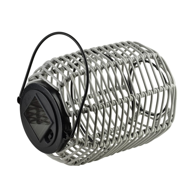 Lampion solarny 15x20/31cm SOKKE GREY