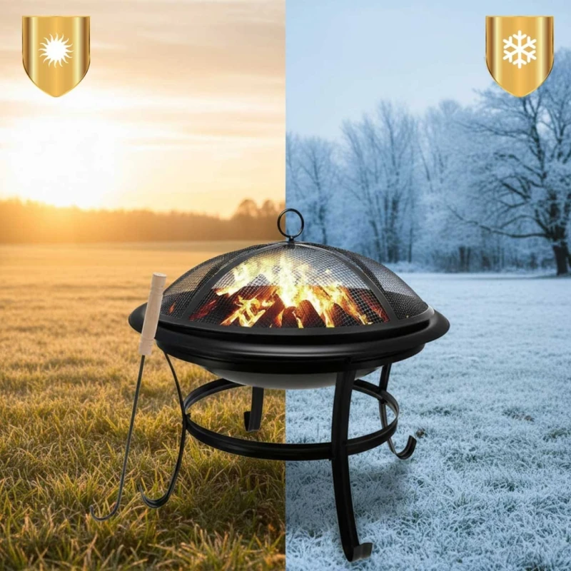 Palenisko ogrodowe z pokrywą GRILL 54 cm Kinghoff