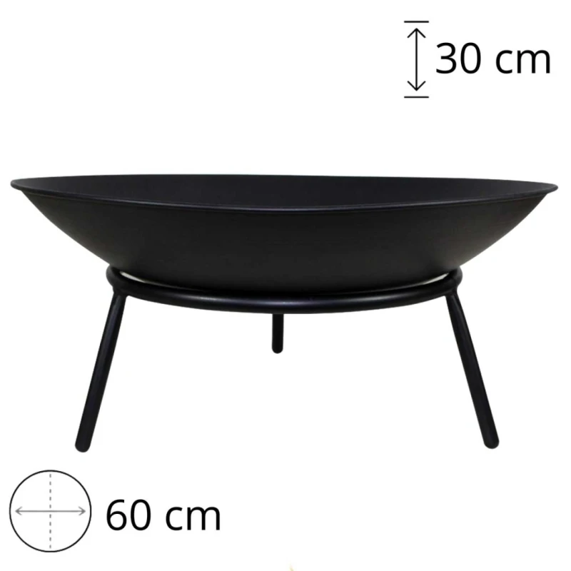 Palenisko ogrodowe stalowe 60cm PALERMO