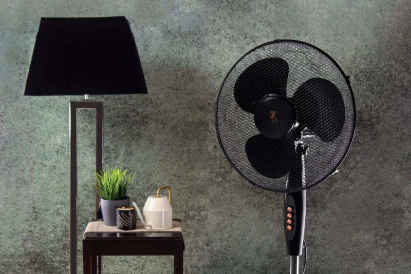 Wentylator wiatrak podłogowy oscylacyjny BERLINGER HAUS BLACK ROSE