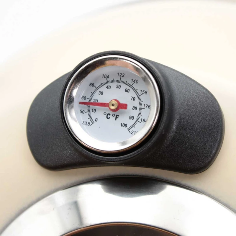 Czajnik z gwizdkiem i termometrem na indukcję gaz 3L beżowy